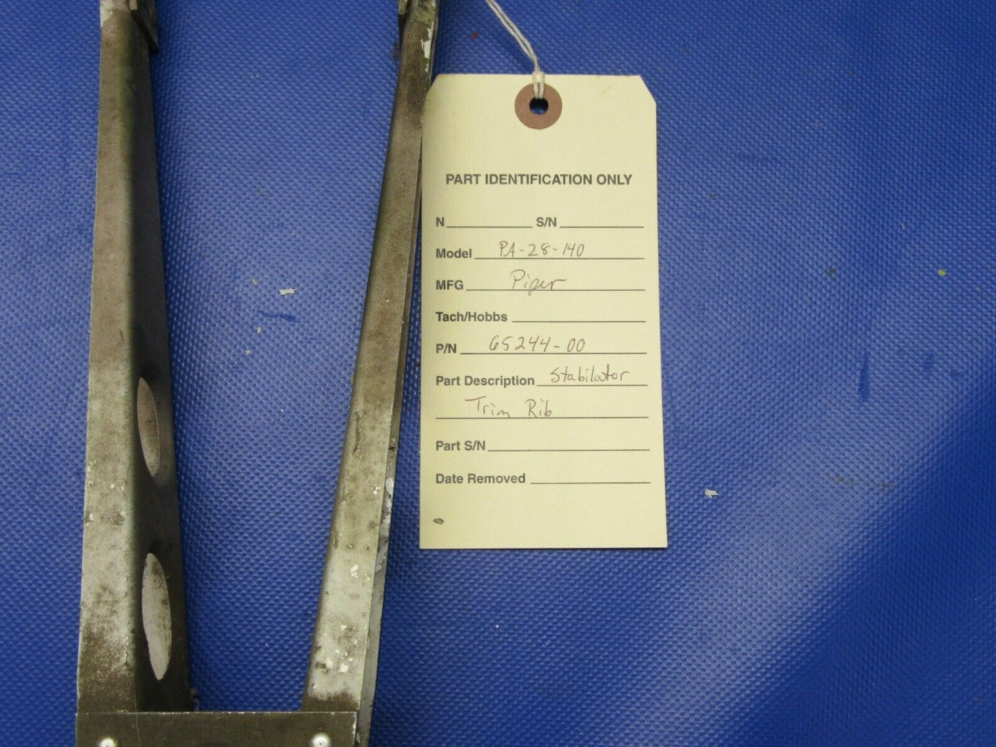 Cherokee PA-28-140 Stabilator Trim Rib P/N 65244-00, 65244-000 (0321-310)