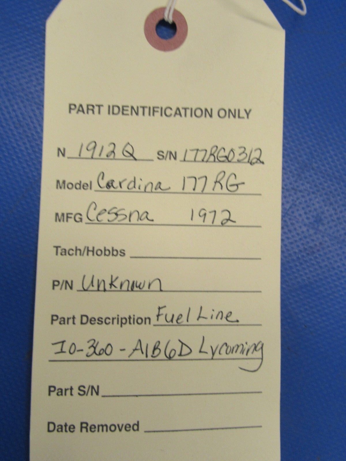 Cessna 177RG Cardinal Fuel / Oil Line Lycoming IO-360-A1B6D (1018-141)