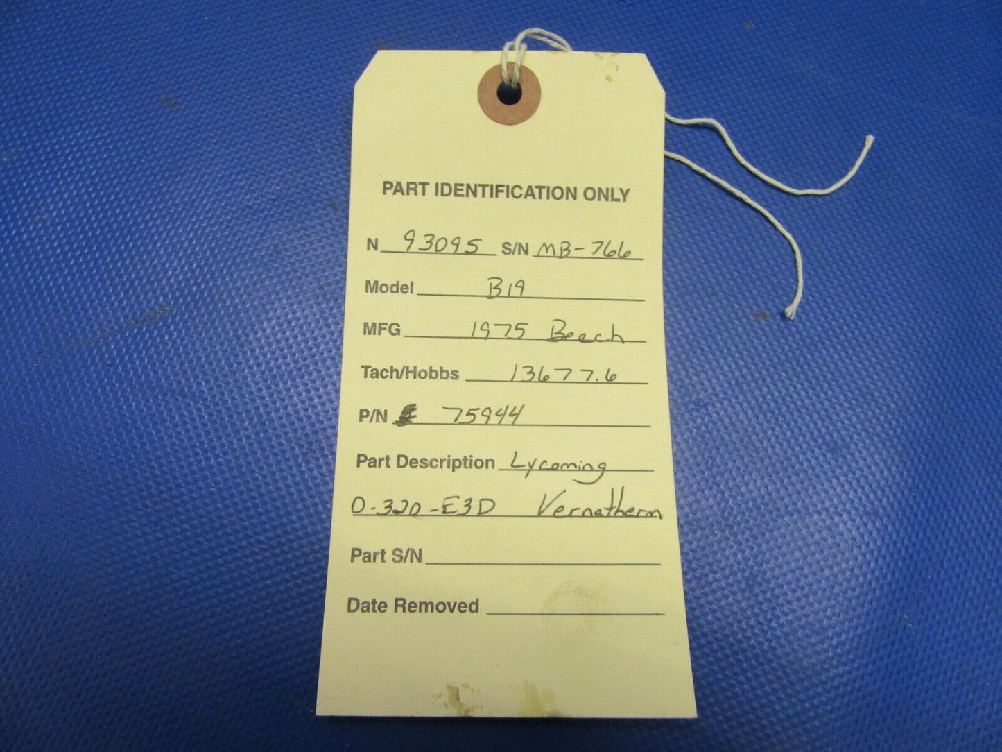 Lycoming 0-320-E3D Vernatherm P/N 75944 (0421-386)