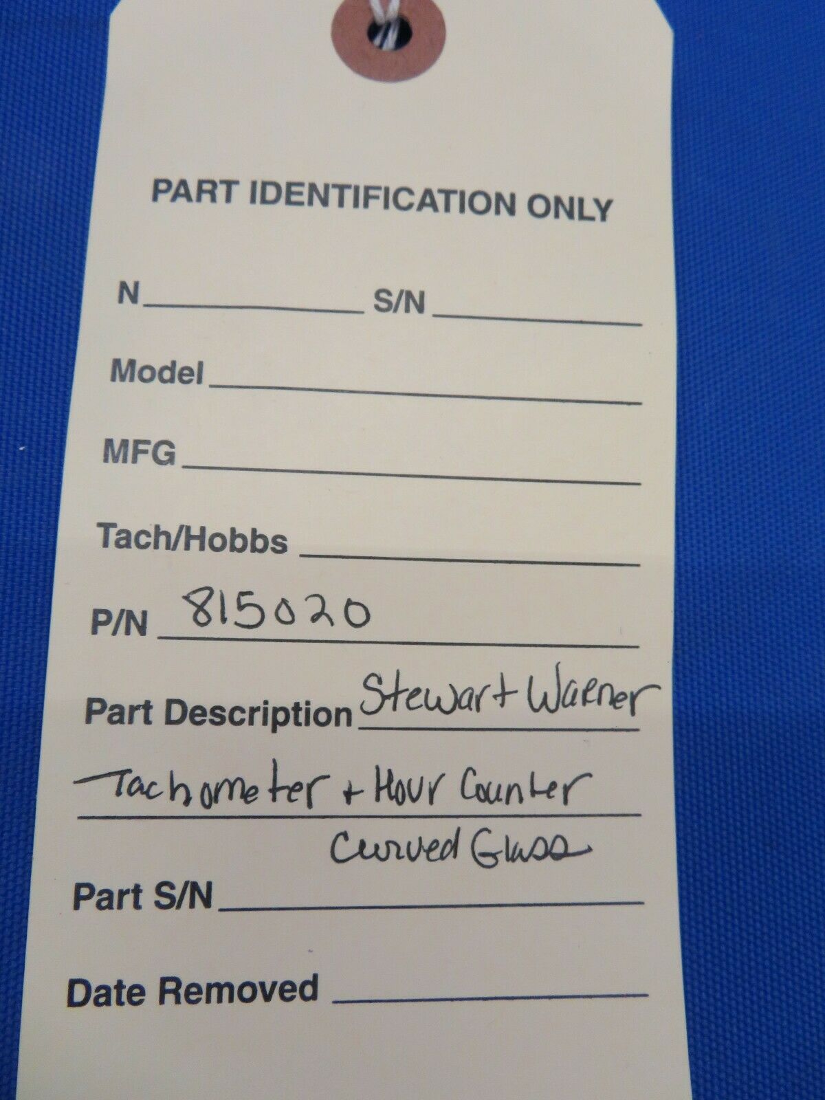 Stewart Warner RPM Tachometer & Hour Counter CURVED GLASS 815020 (1020-05)