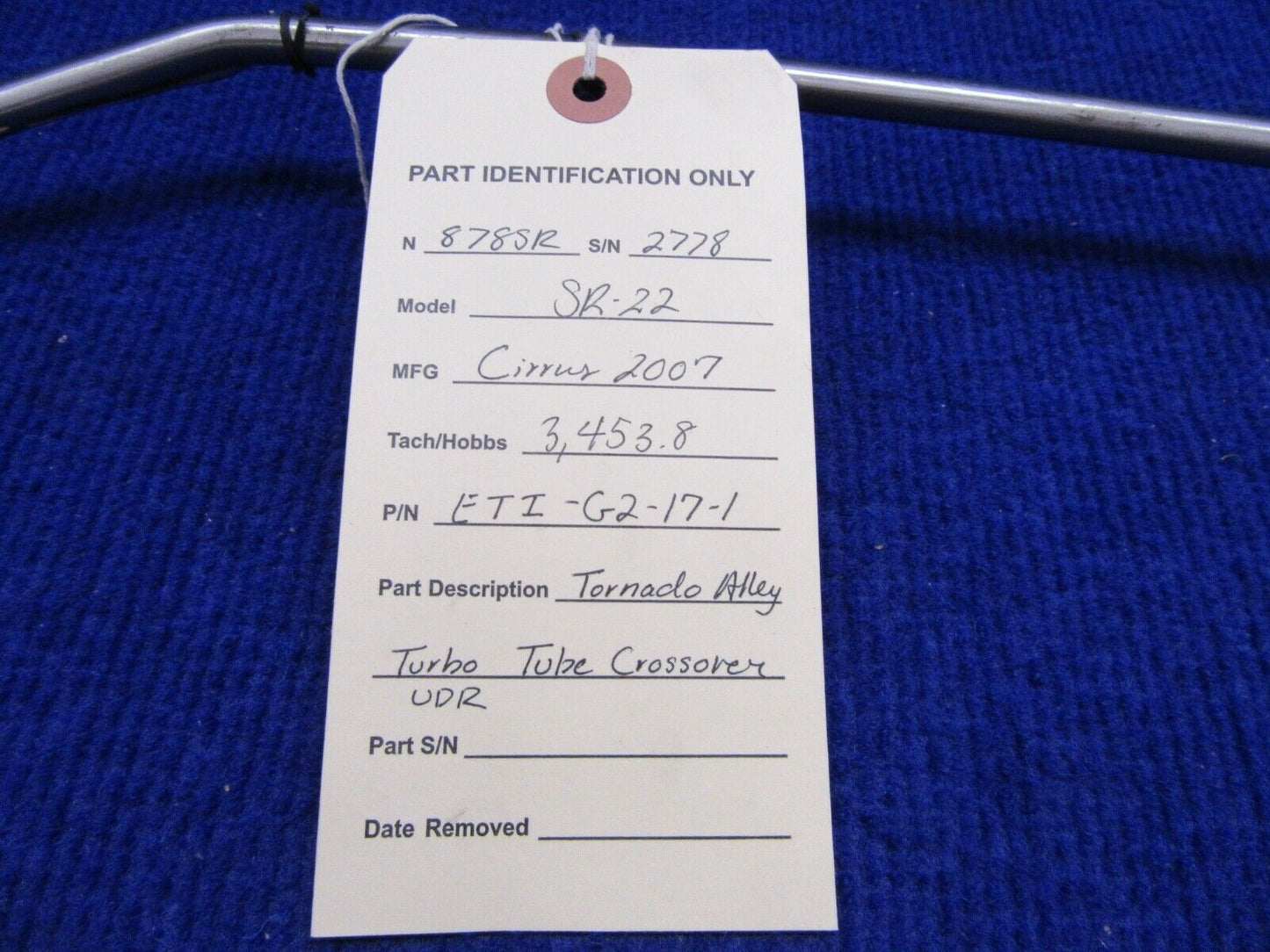 Cirrus SR-22 Tornado Alley Turbo Tube Crossover UDR P/N ETI-G2-17-1 (0122-422)