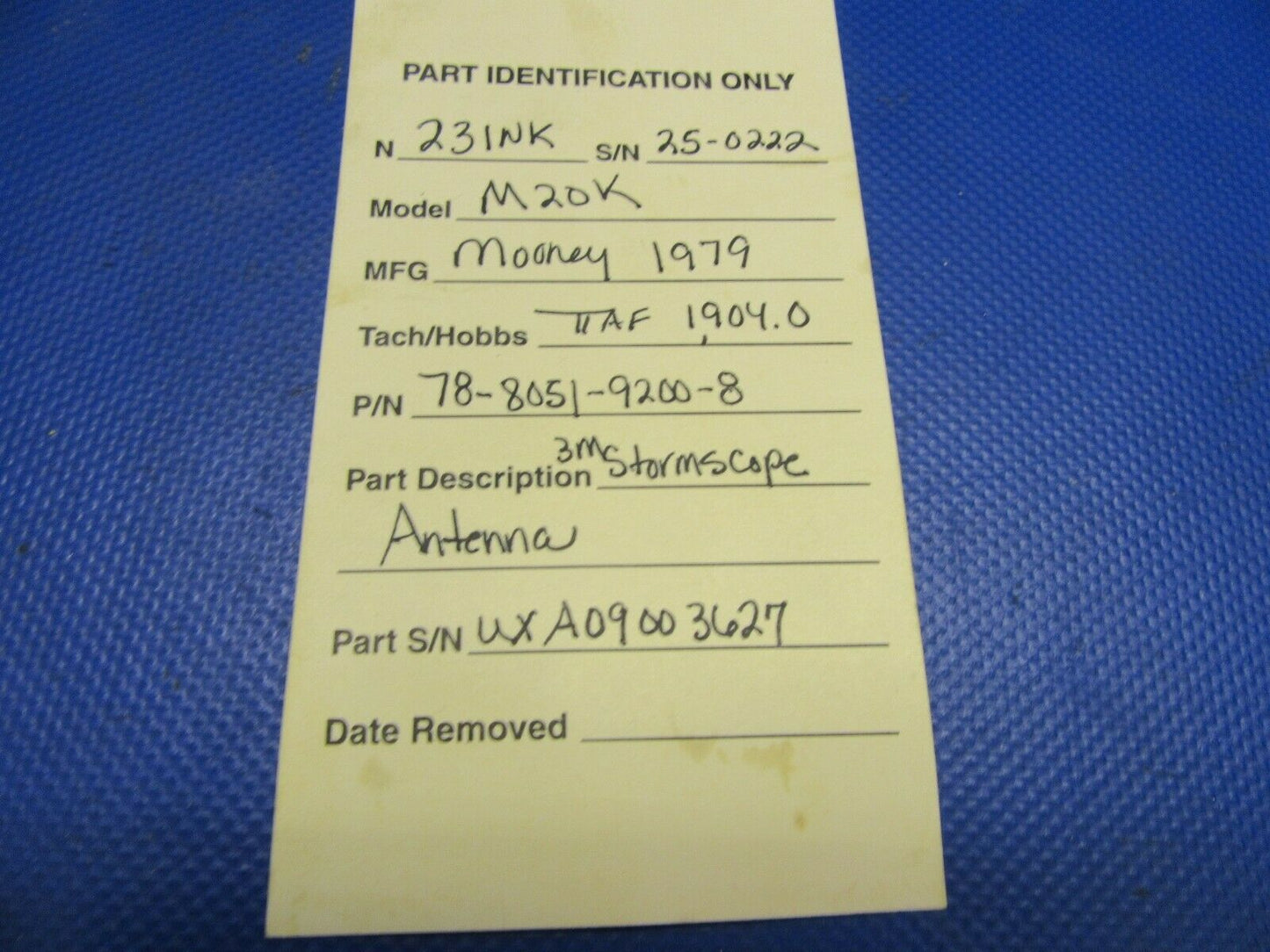 3M Stormscope Series II Antenna P/N 78-8051-9200-8 (0721-612)