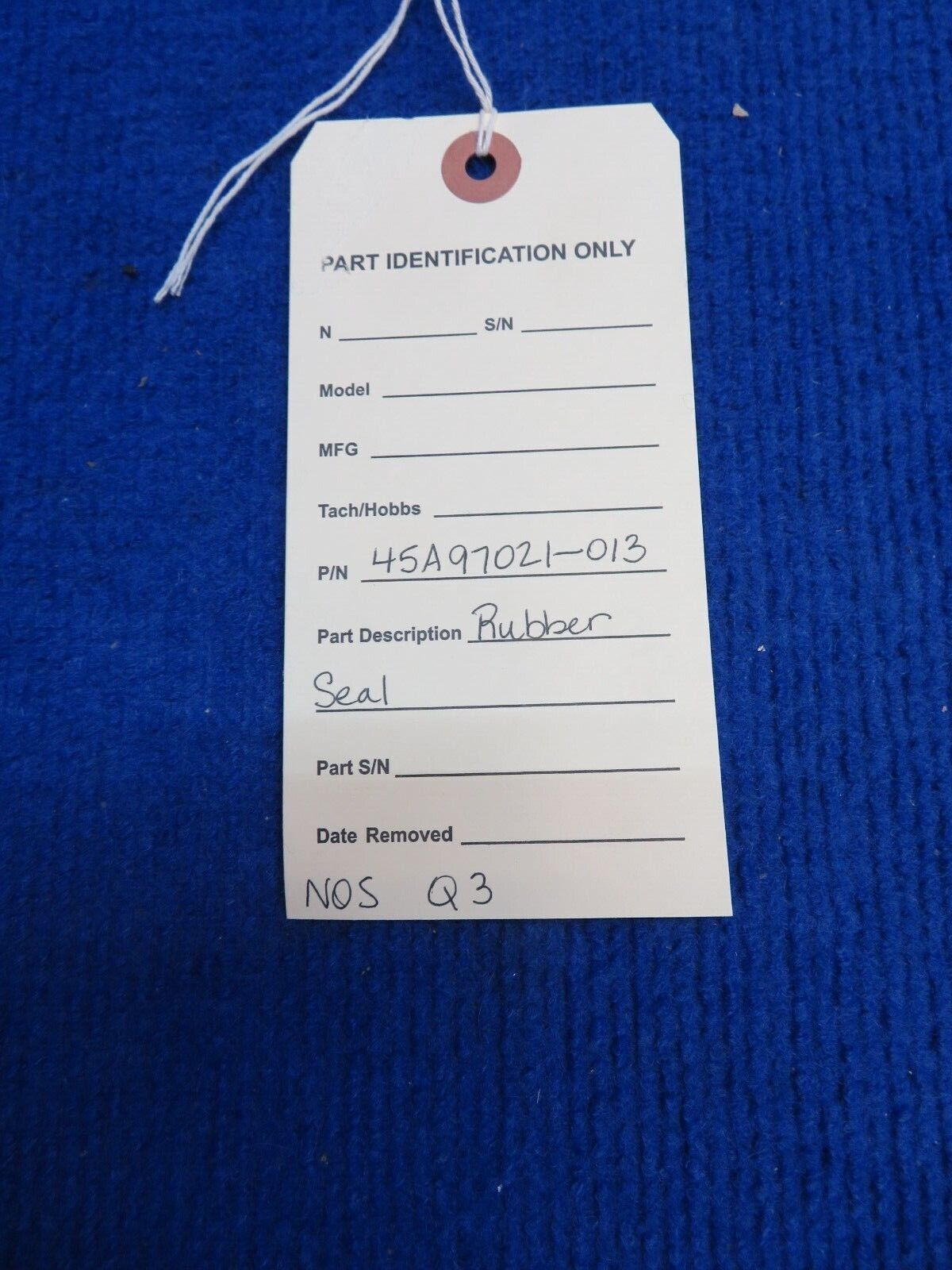 Rubber Seal P/N 45A97021-013 NOS (0622-457)