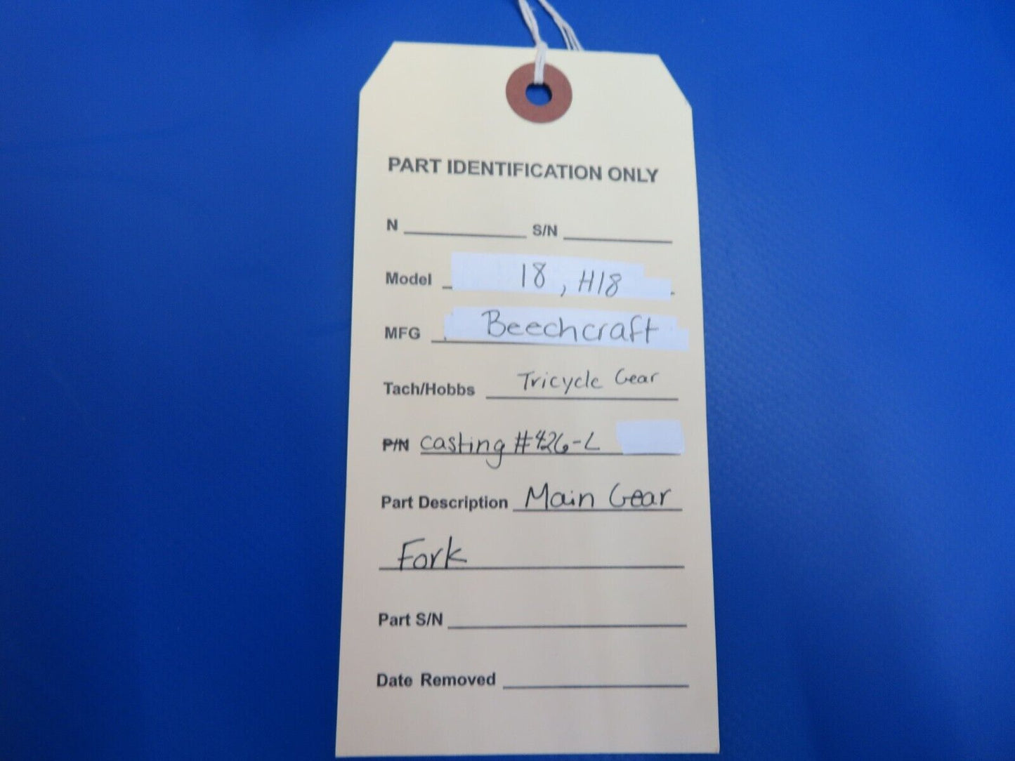 Beechcraft 18, H18 Tricycle Gear Main Gear Fork Casting # 426-L (1022-527)