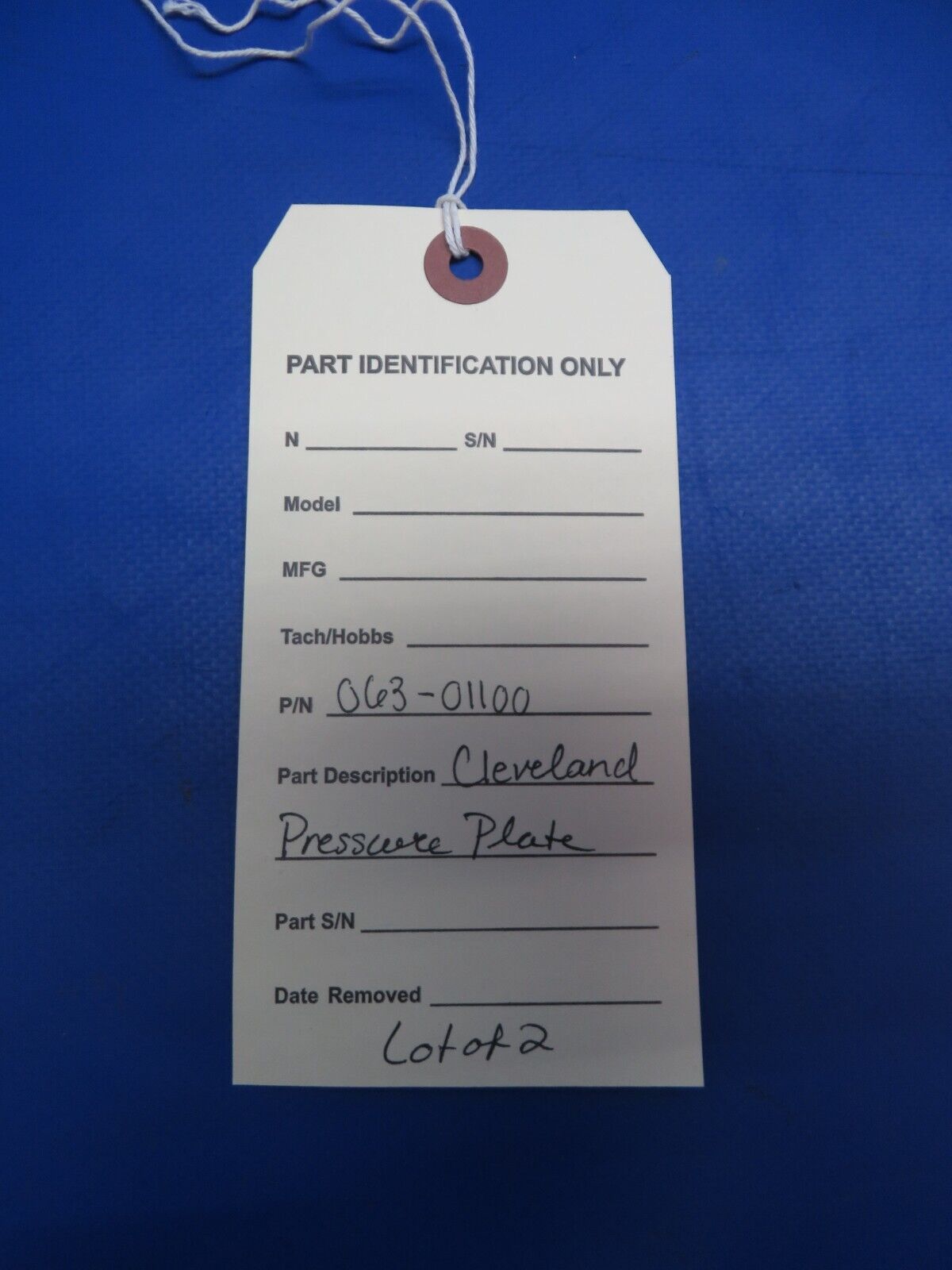 Cleveland Pressure Plate LOT OF 2 P/N 063-01100 (0423-318)