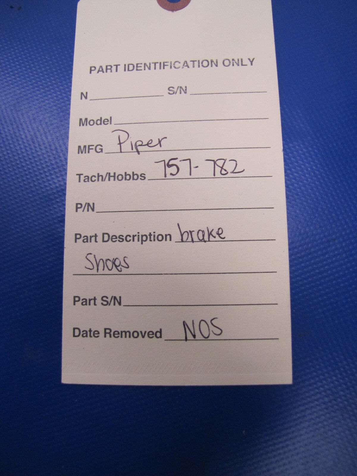Piper Pawnee Brave PA-36 Brake Shoes NOS P/N 757-782 ONE PAIR (0317-200)