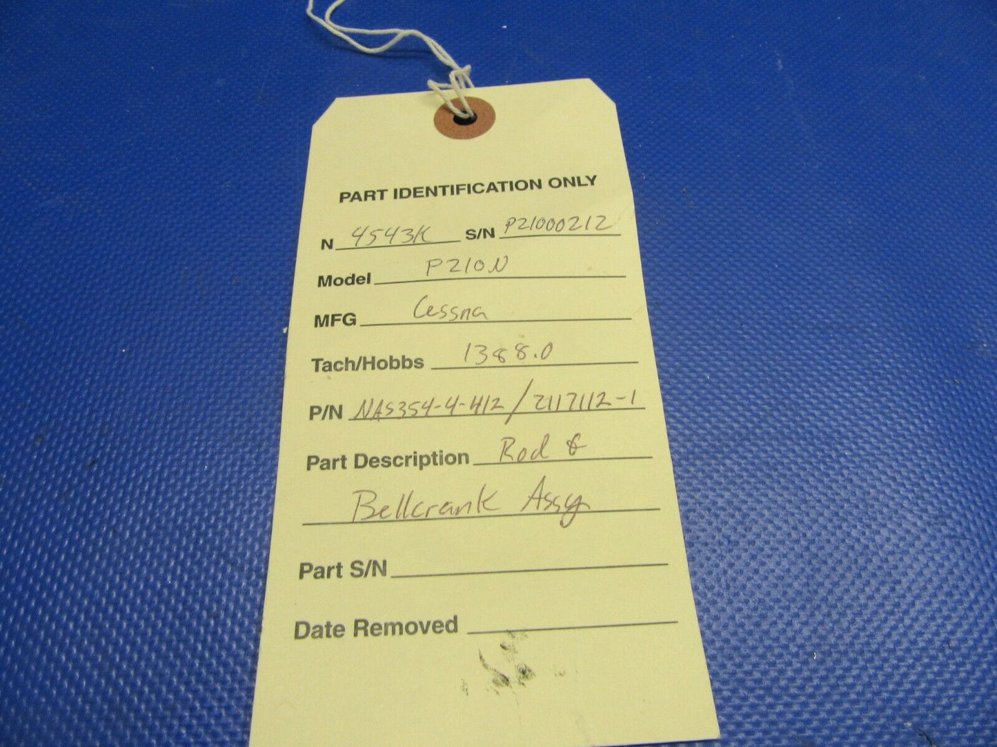 Cessna P210N Rod & Bellcrank Cabin Door NAS354-4-412, 2117112-2 (0521-341)