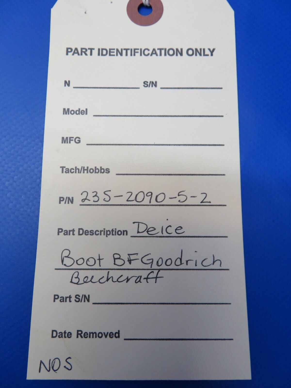 BF Goodrich Beech Deice Boot P/N 235-2090-5-2 NOS (1022-376)