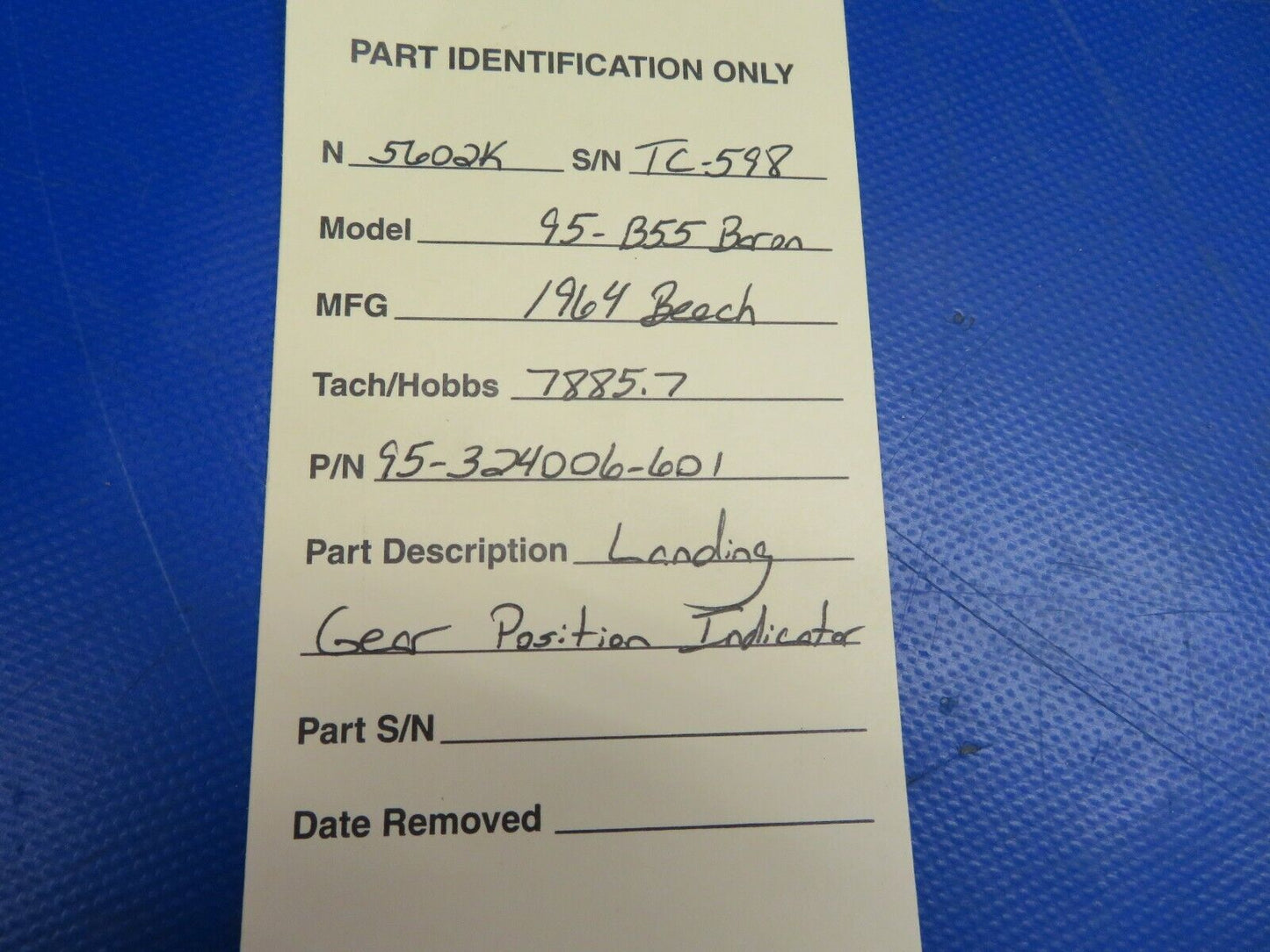 Beech Baron 95-B55 Landing Gear Position Indicator P/N 95-324006-601 (0620-583)