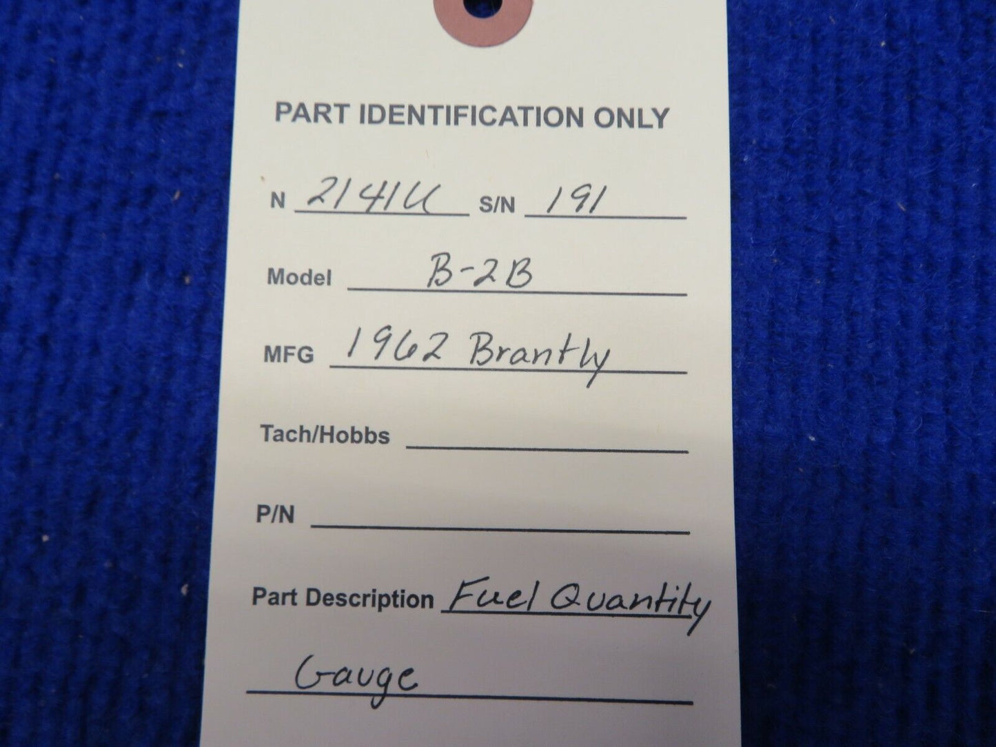 Brantly B-2B Fuel Quantity Gauge (0222-288)