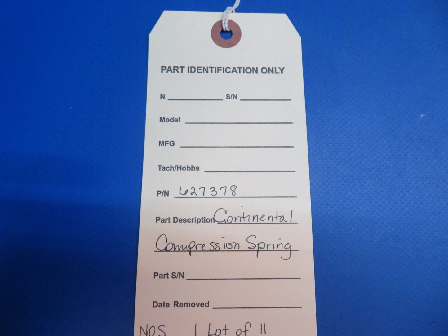 Continental Compression Spring P/N 627378 LOT OF 11 NOS (1022-640)