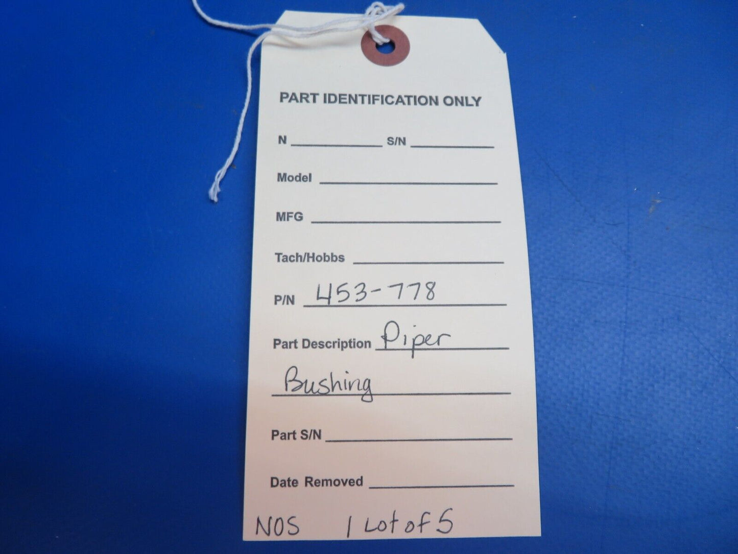 Piper Bushing P/N 453-778 LOT OF 5 NOS (1122-656)