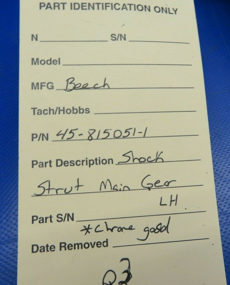 Beech Shock Strut Main Gear LH Casting# 45-815051-1 (0520-430)