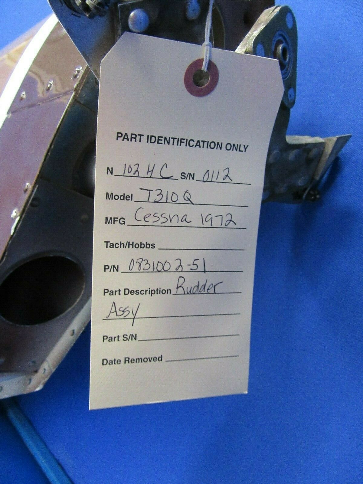 Cessna T310Q Rudder P/N 0831002-51 (0419-103)