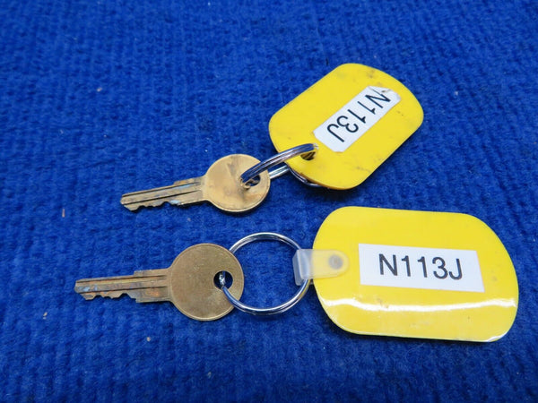 Socata TB-10 Locks w/ Interchangeable Keys P/N Z00.N6034007220 (0722-321)