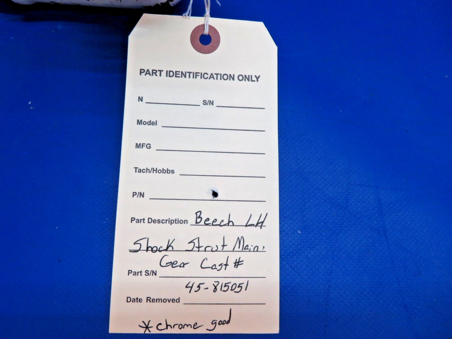 Beech LH Shock Strut Main Gear Cast # 45-815051 (0223-957)