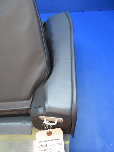 Diamond DA-42 Rear Seat Assy P/N D60-2521-00-00_1 Dark Grey Leather (0623-464)