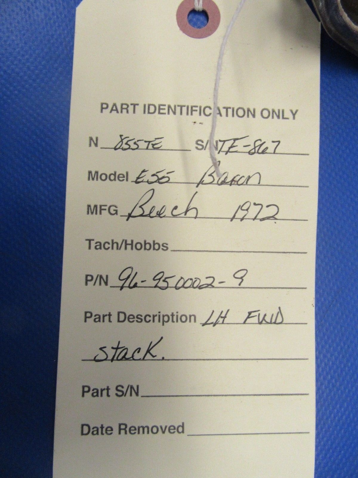 Beech Baron E55 LH FWD Stack P/N 96-950002-9 (0118-152B)
