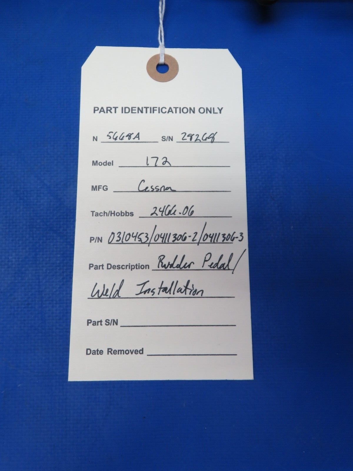 Early Cessna 172 Rudder Pedal / Weld Installation P/N 0310453 (0823-485)