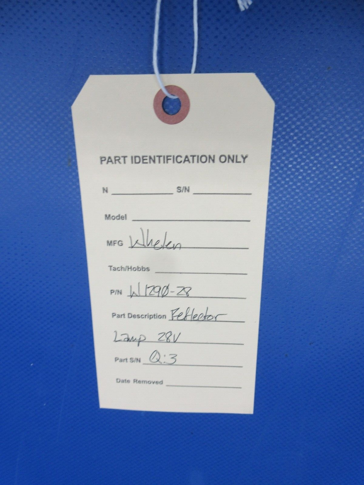 Whelen Reflector Lamp 28V P/N W1290-28 NOS (0224-641)