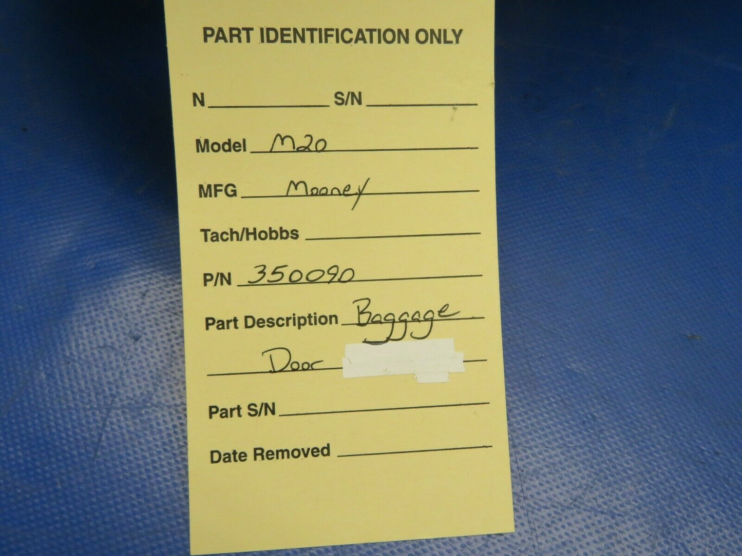 Mooney M20 Baggage Door P/N 350090 Alt. P/N 3336 (0720-795)
