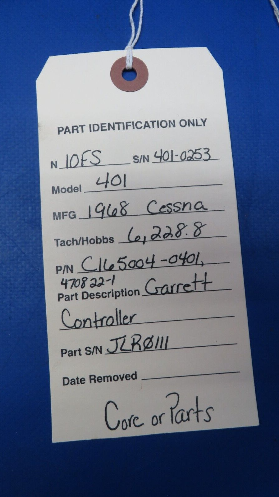 Cessna 401 Garrett Controller P/N C165004-0401 CORE (0523-205)