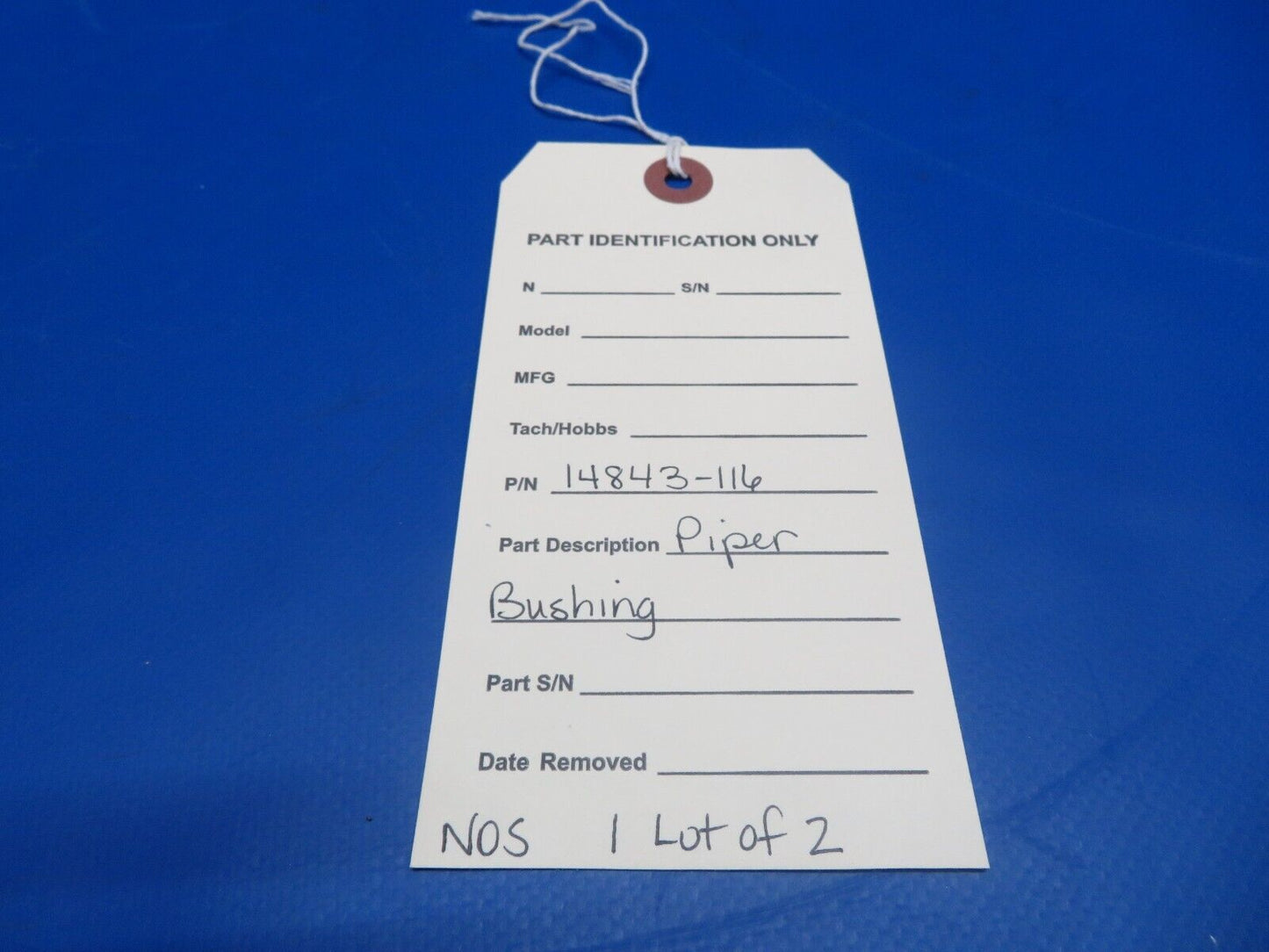 Piper Bushing P/N 14843-116 LOT OF 2 NOS (0922-830)