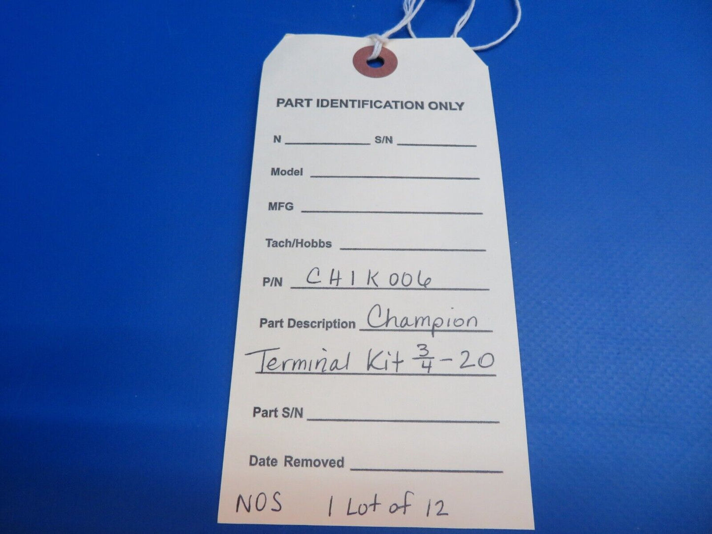 Champion Terminal Kit 3/4-20 P/N CH1K006 LOT OF 12 NOS (1022-683)