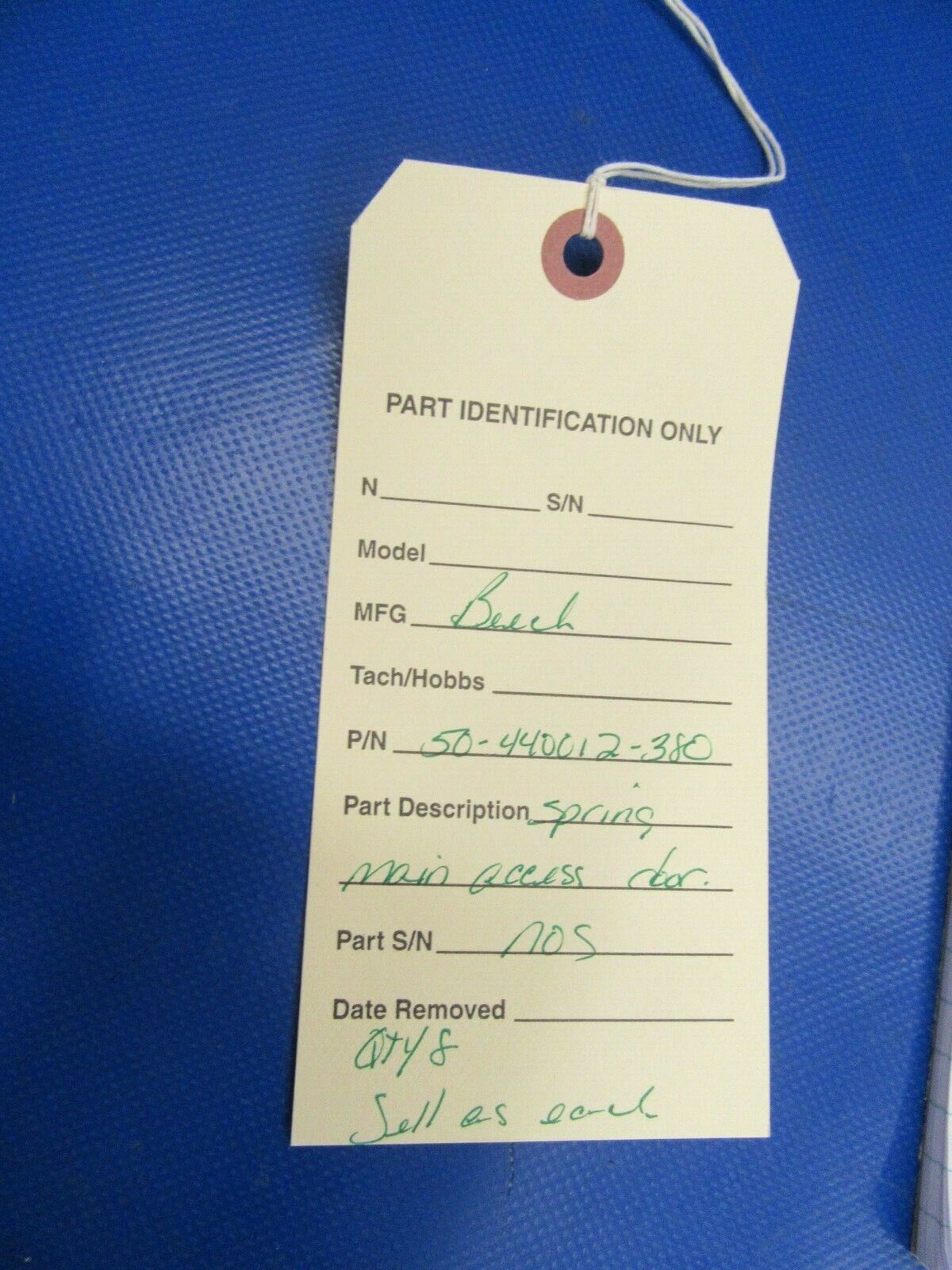 Beech Spring Main Access Door P/N 50-440012-380 NOS (0419-143)