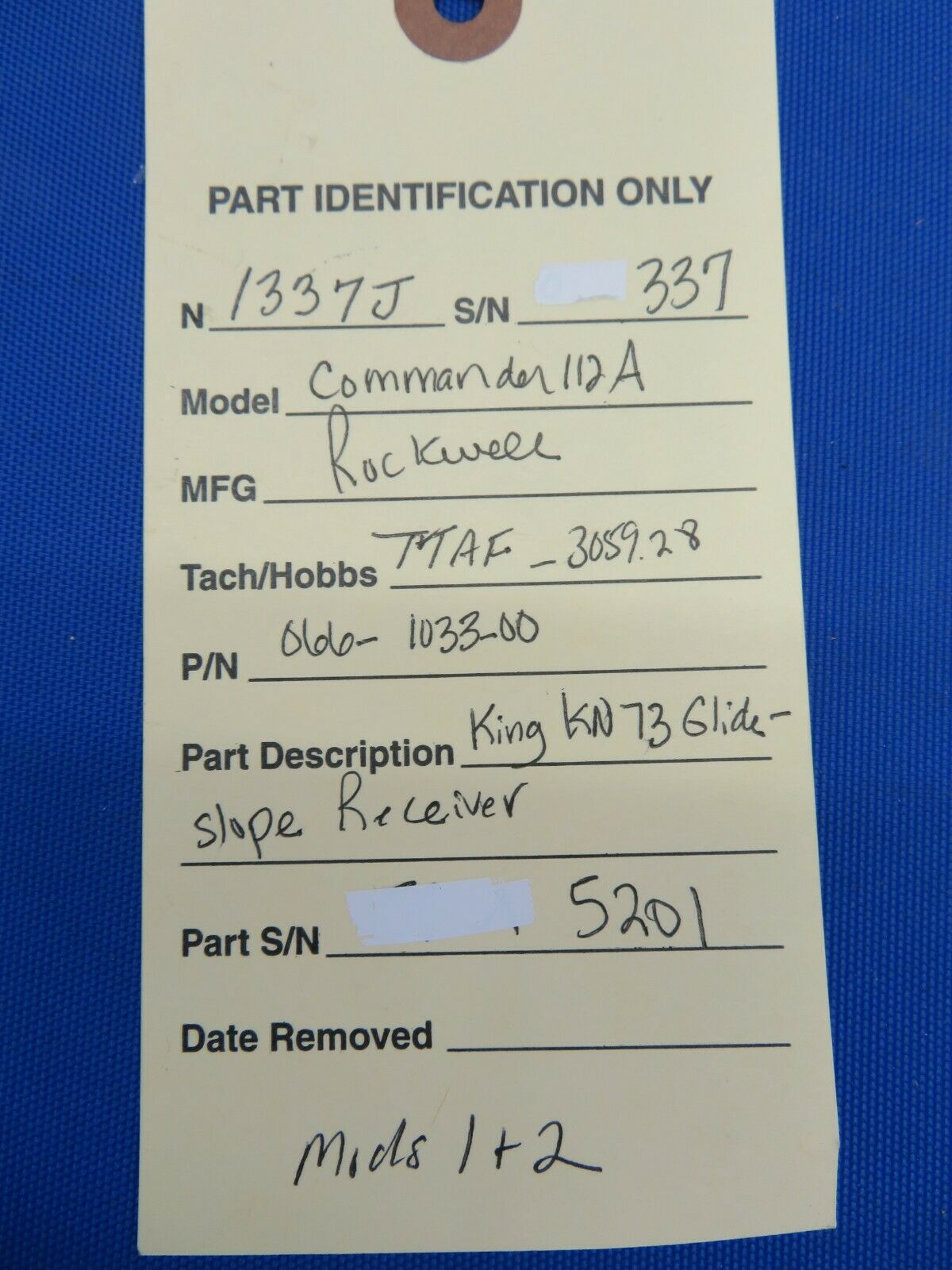 King KN-73 Glideslope Receiver 066-1033-00 (0920-62)