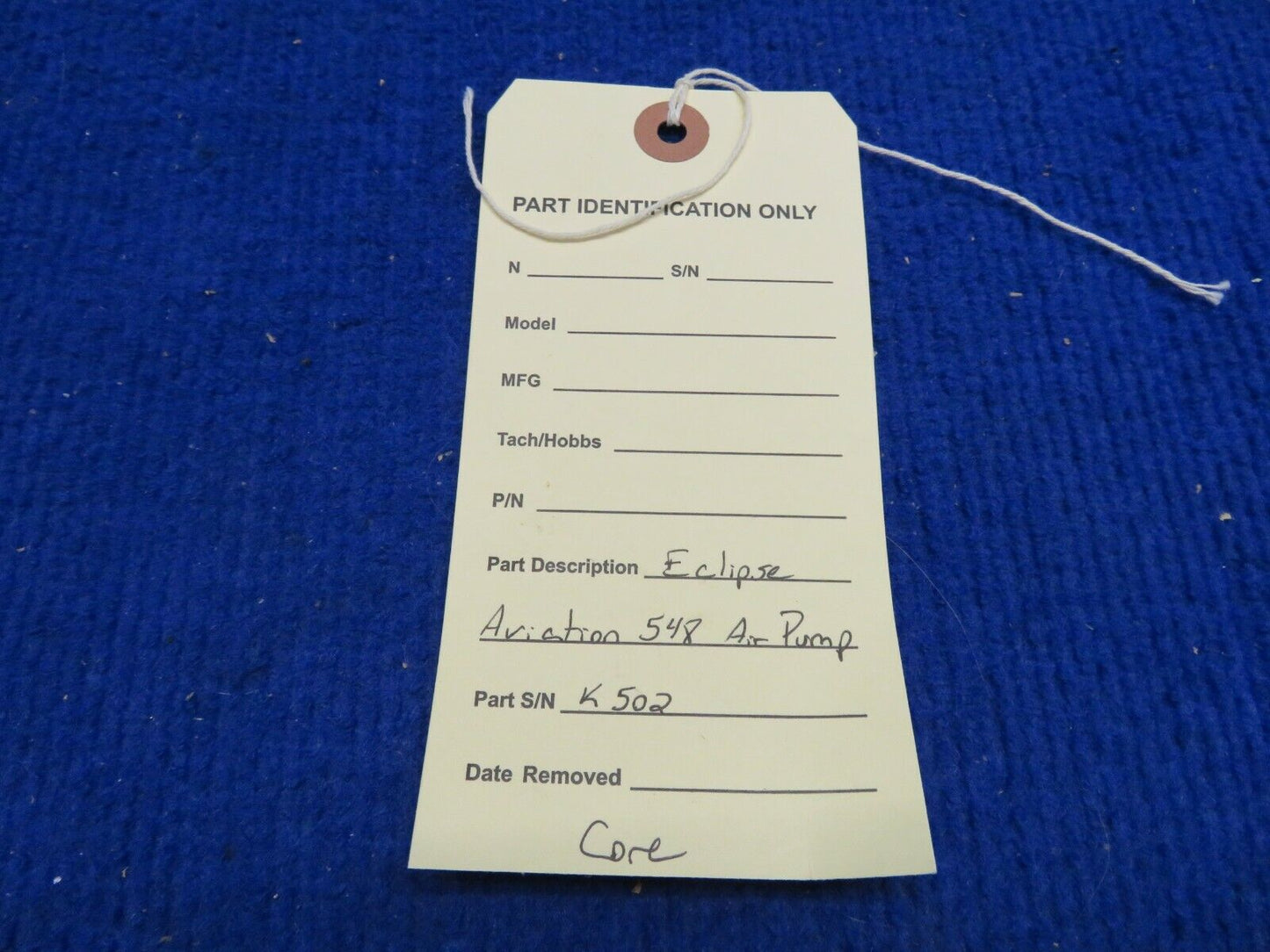 Eclipse Aviation 548 Air Pump CORE (0322-354)