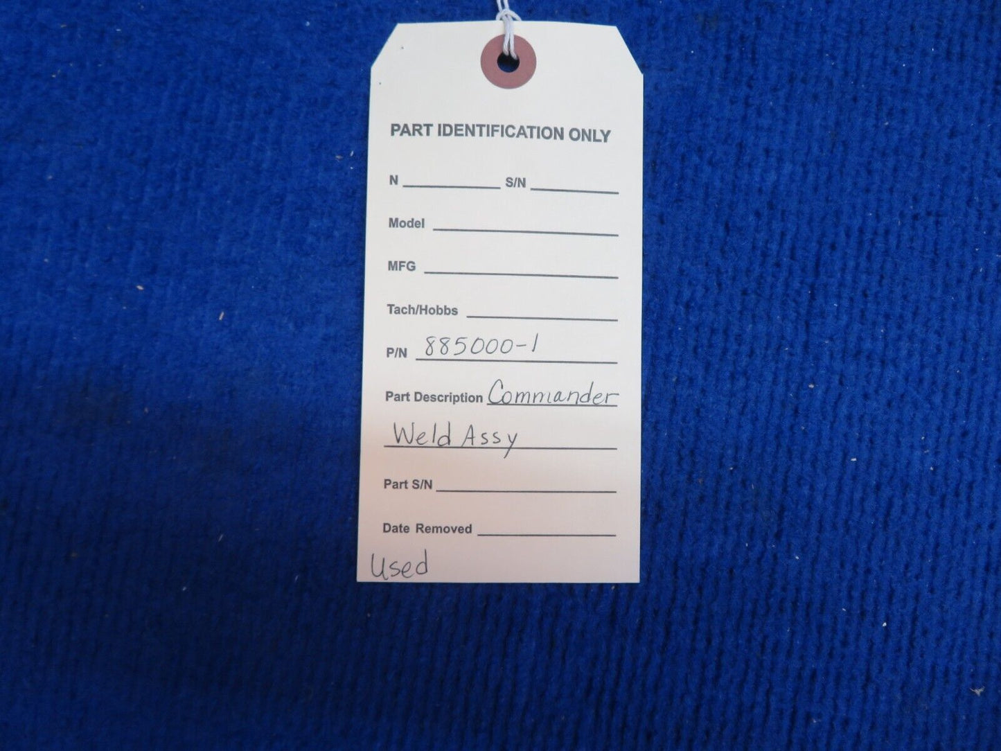 Commander Weld Assy P/N 885000-1 (0922-512)