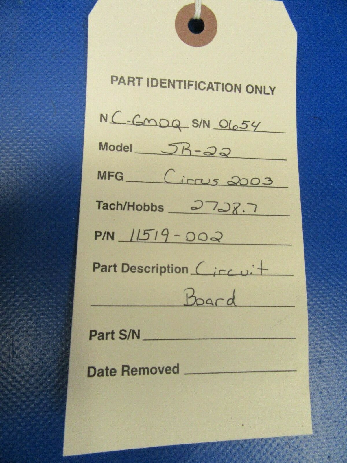 Cirrus SR22 Circuit Board P/N 11519-002 (1019-416)