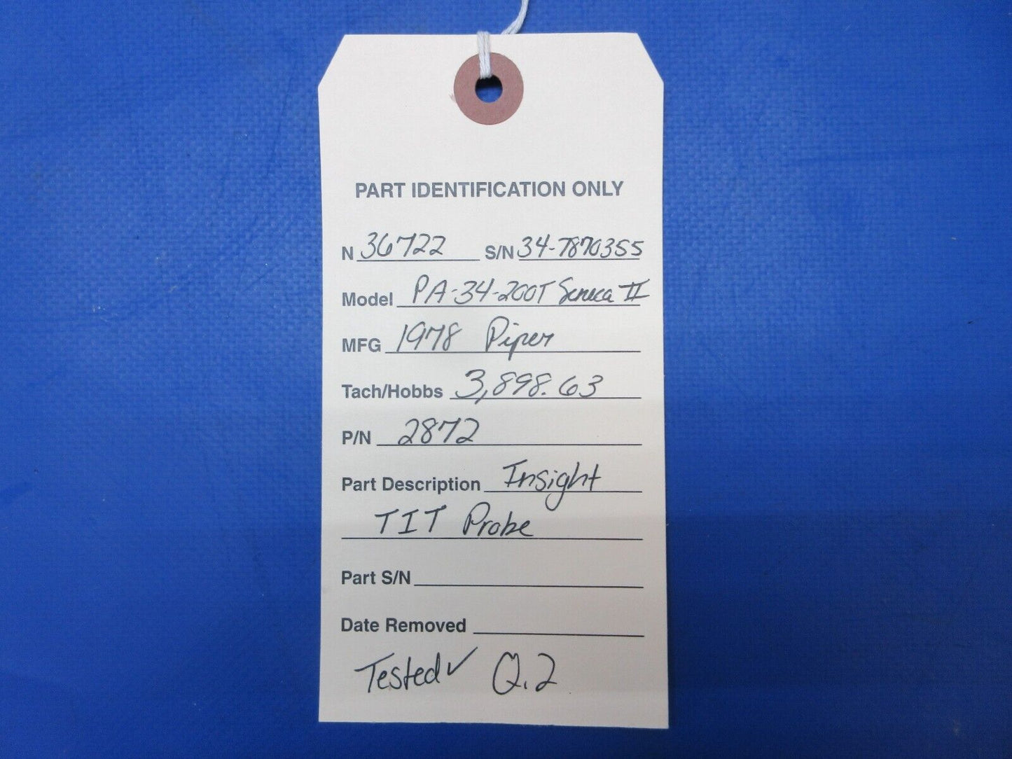 Piper PA-34-200T Seneca II Insight TIT Probe P/N 2872 (0623-202)