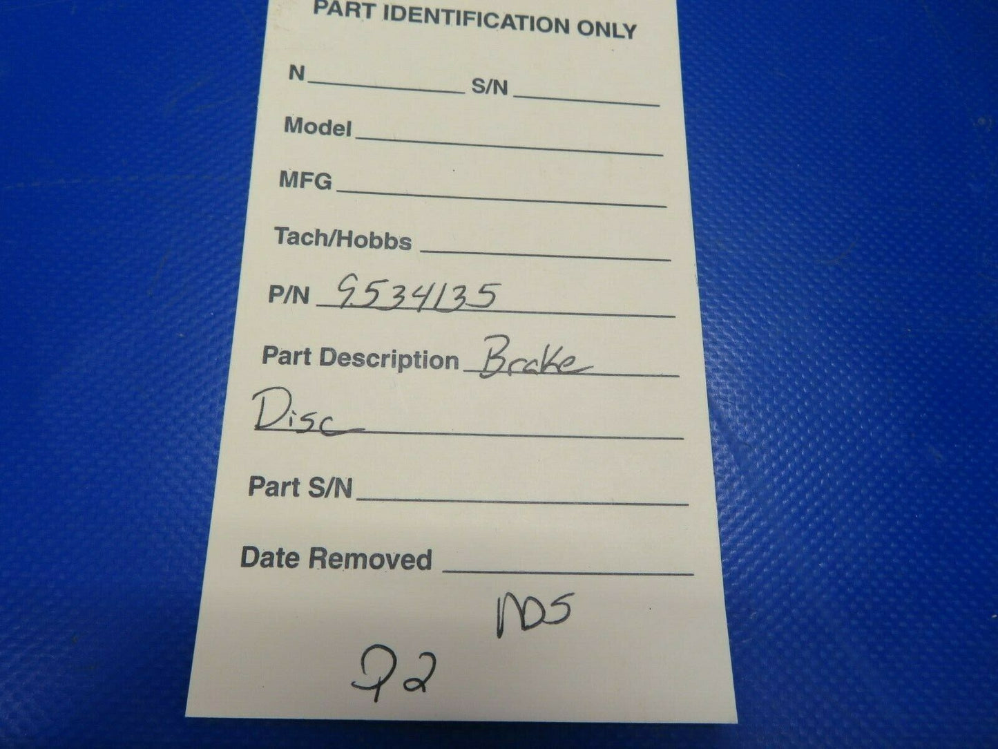 Goodyear Brake Disc P/N 9534135 NOS (0720-815)