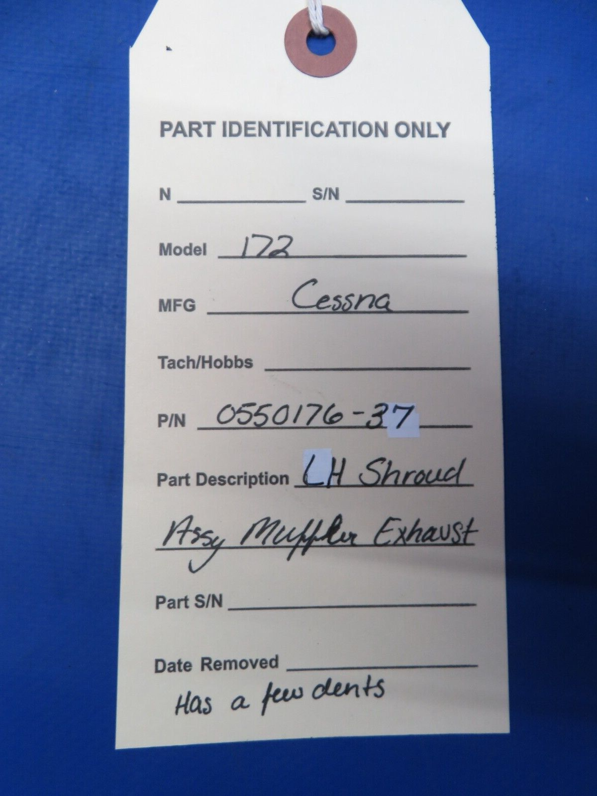 Cessna 172 LH Shroud Assy Muffler Exhaust P/N 0550176-37 (1123-263)