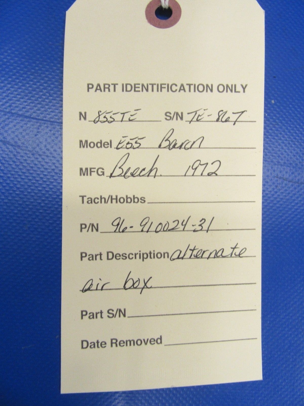 Beech Baron Alternate Air Box P/N 96-910024-31 (0118-40)