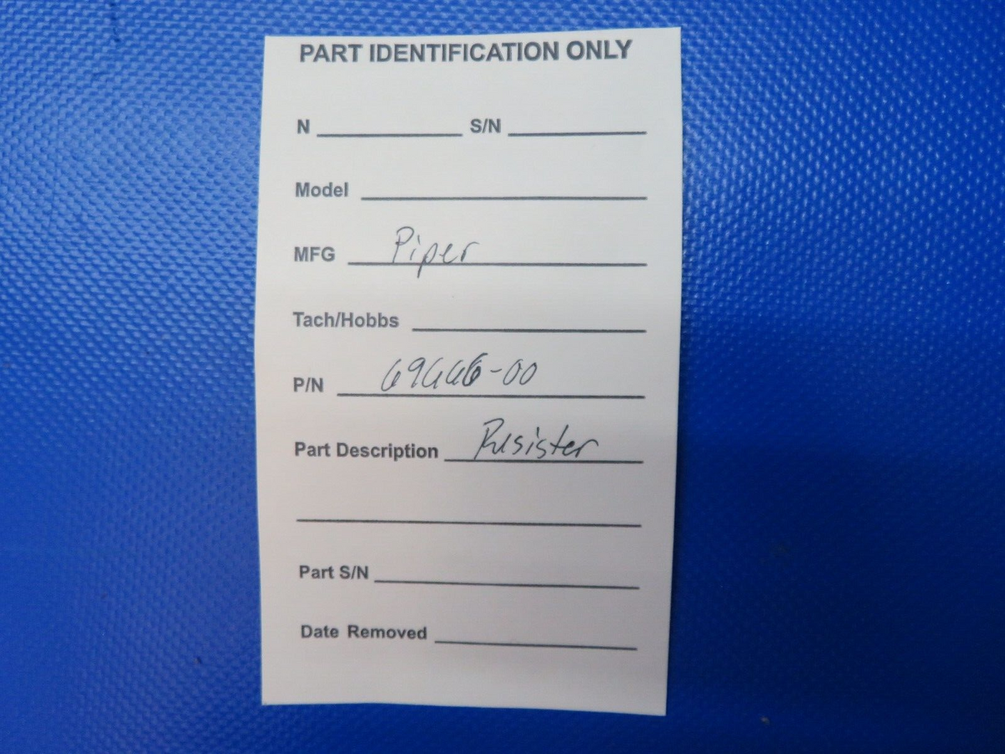 Piper Resister P/N 69666-00 (1223-1422)