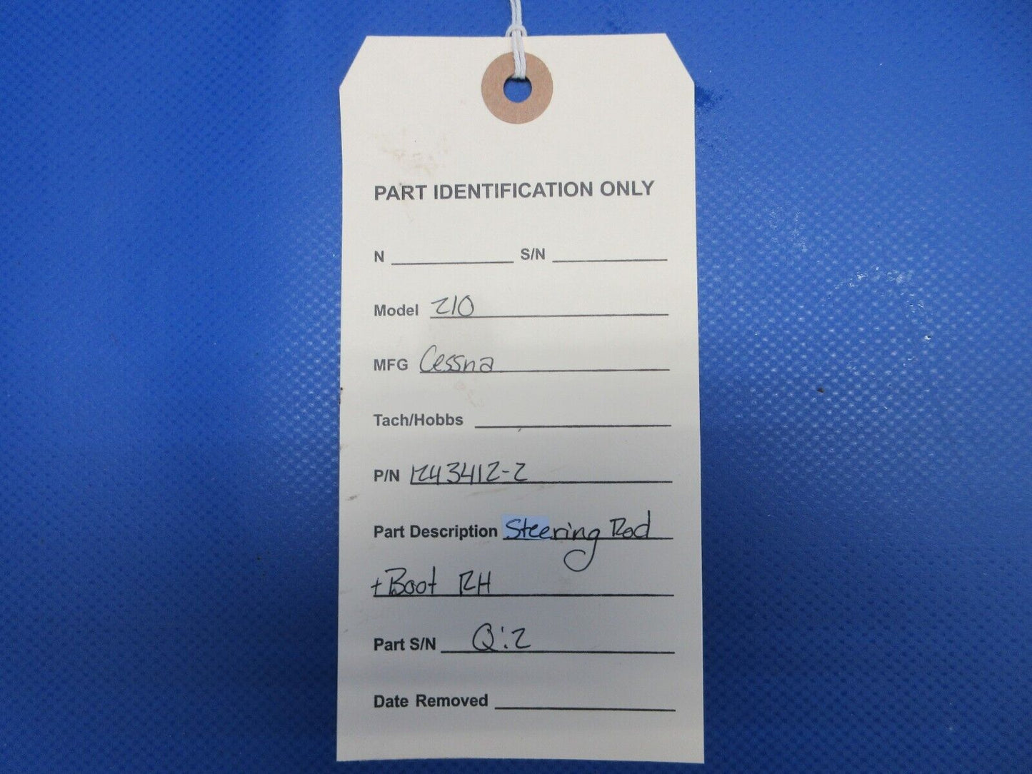 Cessna 210 Steering Rod & Boot RH P/N 1243412-2 (0124-1441)
