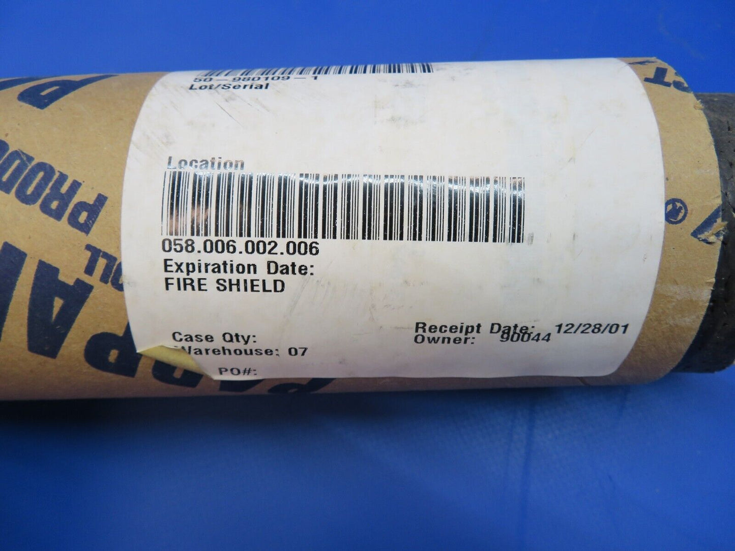 Beech Fire Shield P/N 50-980109-1 LOT OF 2 NOS (1022-327)