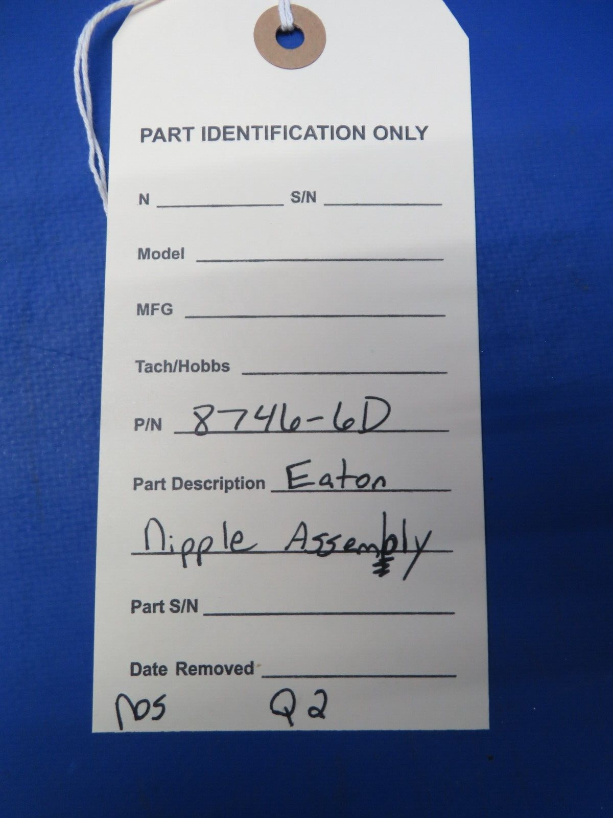 Eaton Nipple Assy P/N 8746-6D NOS (0923-722)