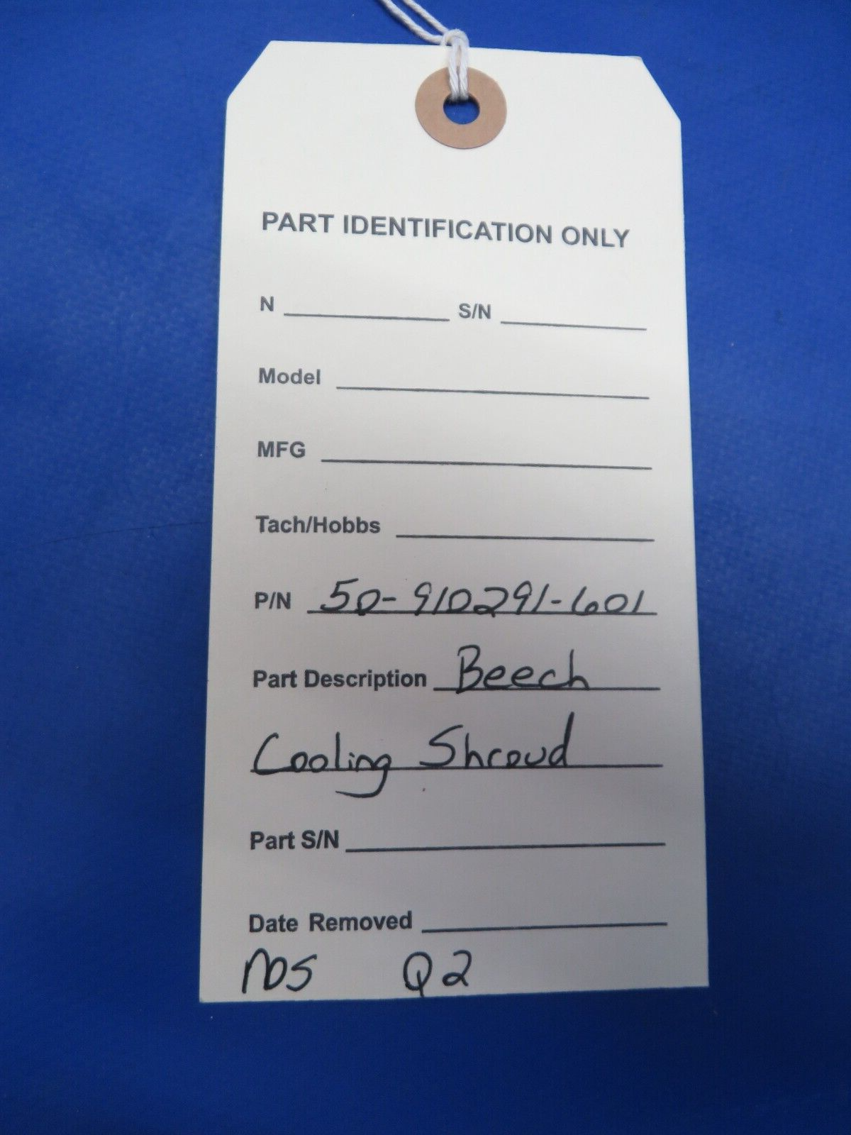 Beech Cooling Shroud P/N 50-910291-601 NOS (0923-646)