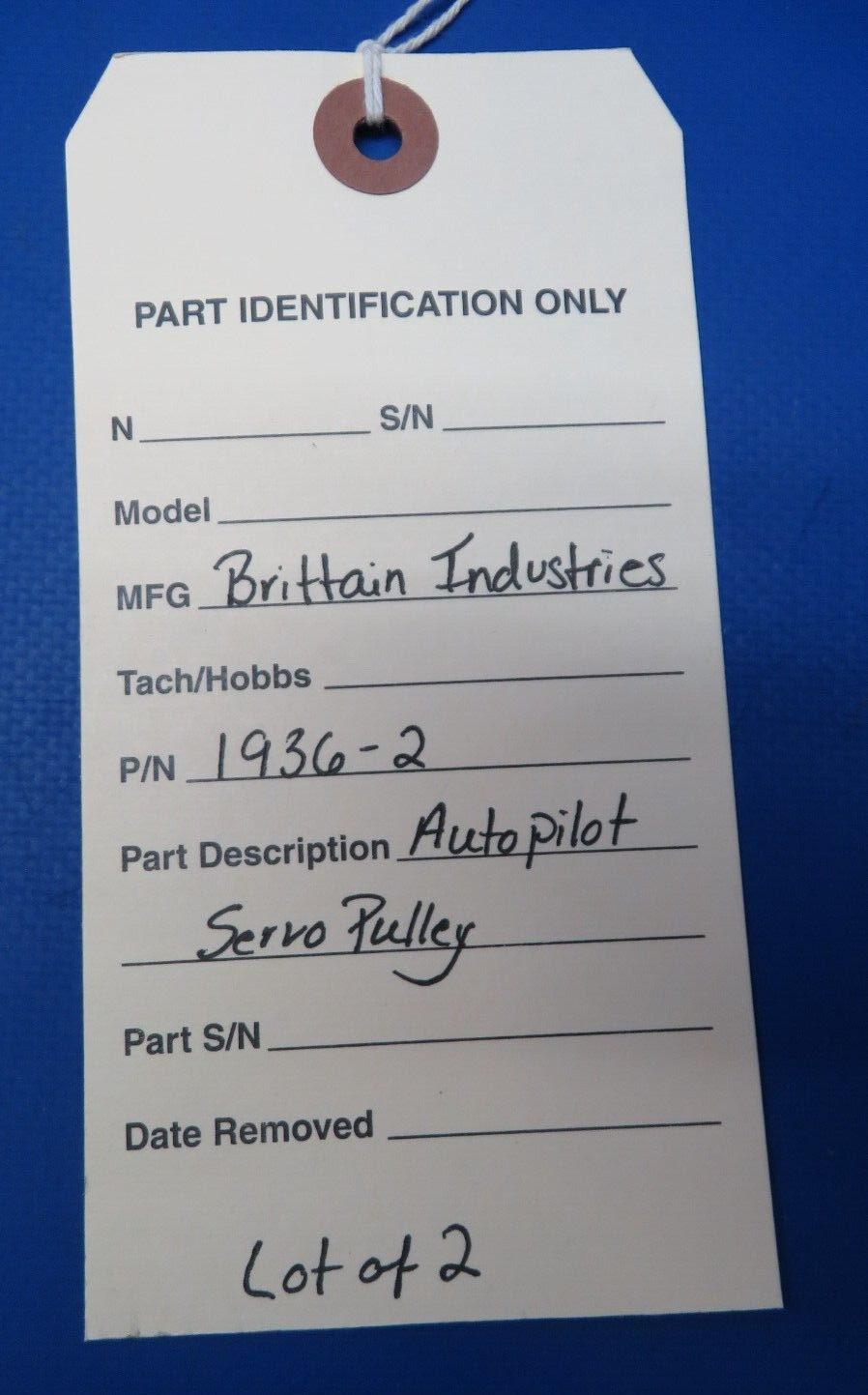 Brittain Industries Autopilot Servo Pulley P/N 1936-2 LOT OF 2 (0523-287)