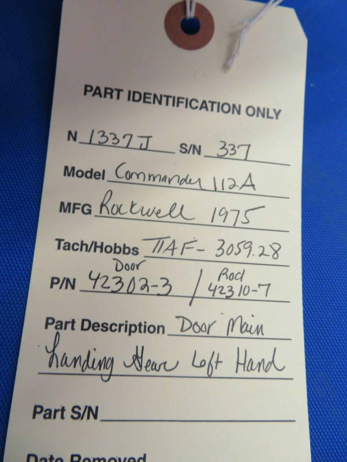 Rockwell Commander Door Main Landing Gear w / Push Rod 42302-3 (1020-39)