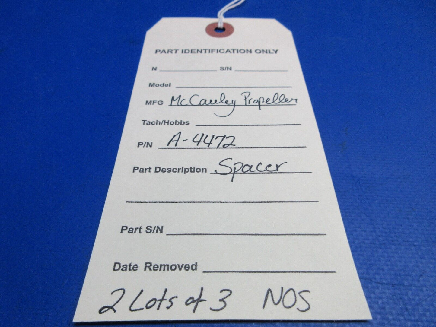 McCauley Threaded Propeller Spacer LOT OF 3 P/N A-4472 NOS (0523-456)