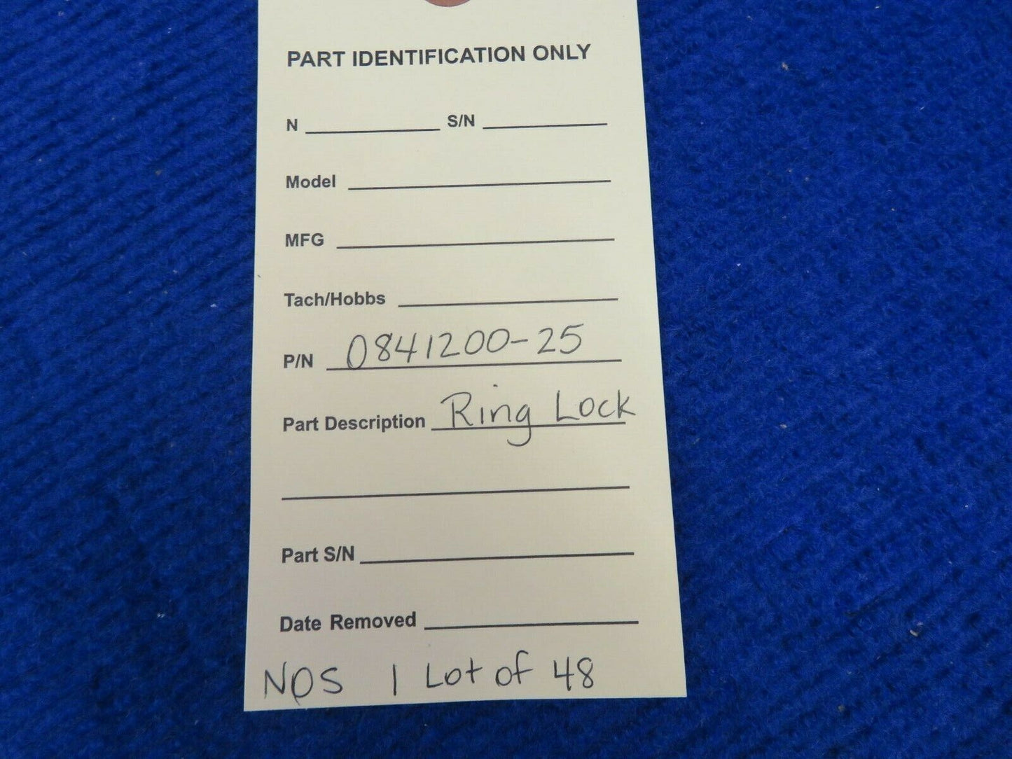 Ring Lock P/N 0841200-25 LOT OF 48 NOS (0522-50)