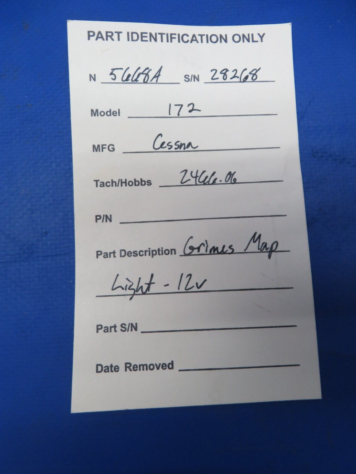 1956 Cessna 172 Grimes Map Light 12v (0823-439)