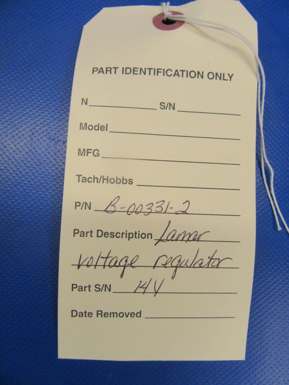 Lamar Voltage Regulator 14V P/N B-00331-2 w/ 8130 (0618-166)