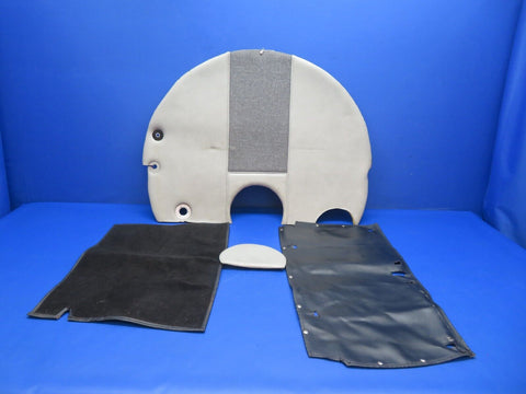 Brantly B2B Helicopter Interior LOT: Seat Floor Cover, Bulkhead Cover (1022-795)