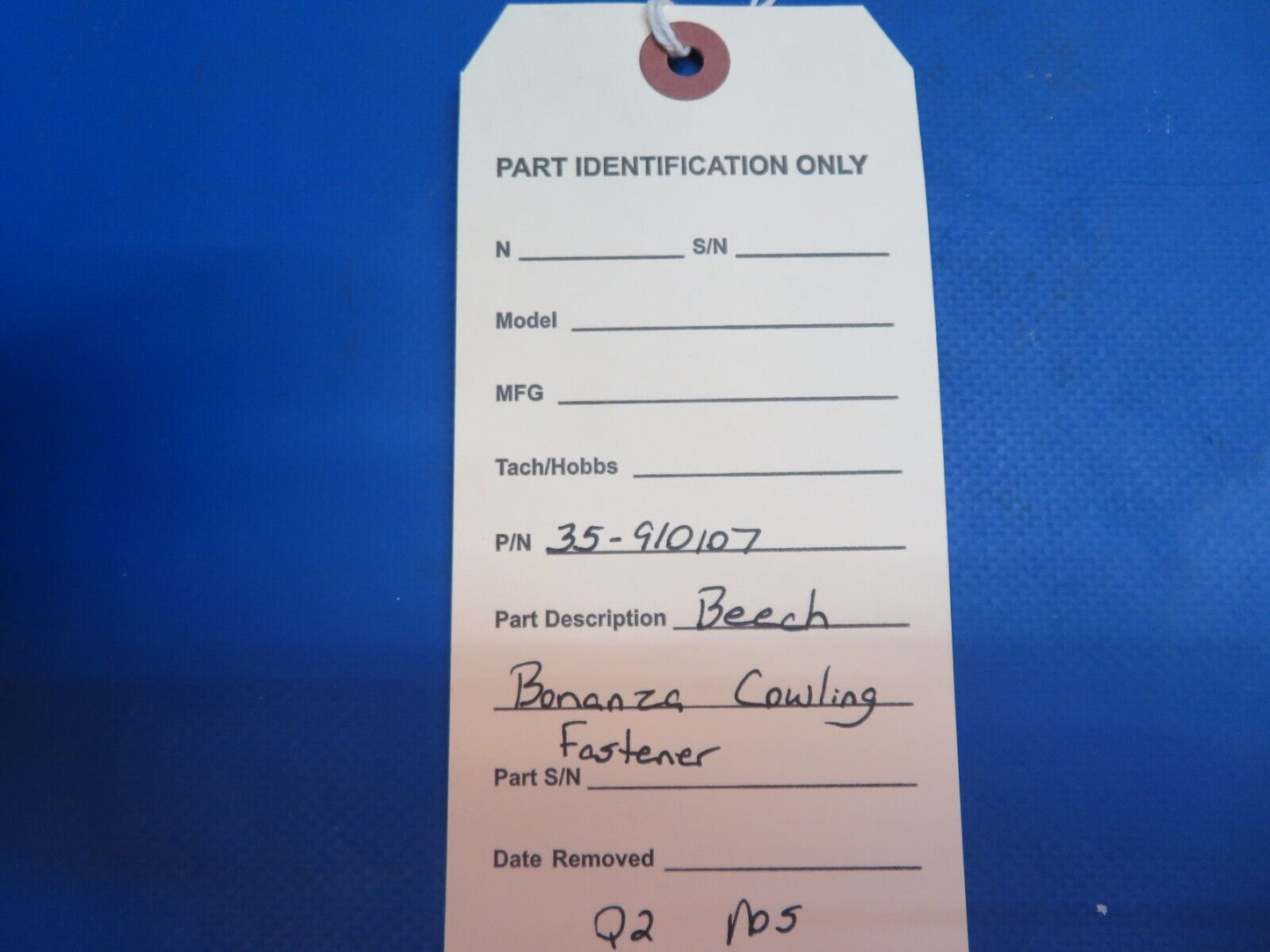 Beech Bonanza Cowling Fastener P/N 35-910107 NOS (1222-919)